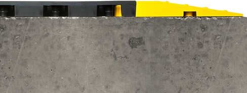 ErgoDeck Anti-Fatigue Ramp - Yellow, Pack of 10. 6" W x 18" L x 7/8" Thickness. PVC Vinyl. Positive Interlocking System. Wet or Dry Applications (560.78x6x18YL-CS10) in Saudi Arabia