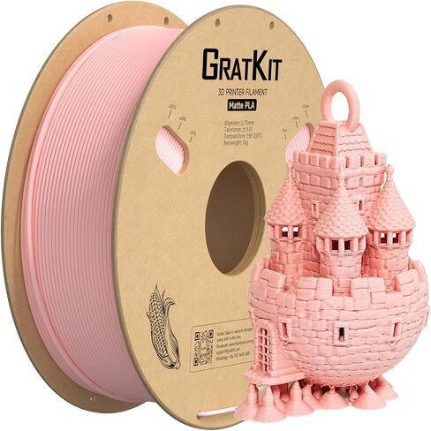 Matte PLA Filament, 3D Printer Filament 1.75mm, +/-0.03mm, Cardboard Spool 1kg/2.2lbs, PLA Matte Black in Saudi Arabia