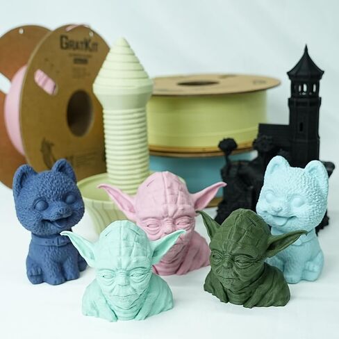 Matte PLA Filament, 3D Printer Filament 1.75mm, +/-0.03mm, Cardboard Spool 1kg/2.2lbs, PLA Matte Black in Saudi Arabia