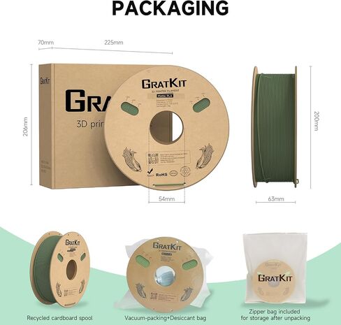 Matte PLA Filament, 3D Printer Filament 1.75mm, +/-0.03mm, Cardboard Spool 1kg/2.2lbs, PLA Matte Black in Saudi Arabia