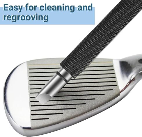 مجموعة أدوات تنظيف نادي الجولف، فرشاة نادي الجولف ومنظف مبراة أخدود نادي الجولف لأخاديد U وV، مجموعة أدوات تنظيف الجولف التي يجب اقتناؤها لجميع مكاوي الجولف، يمكن ربطها بسهولة بحقيبة الجولف in Kuwait