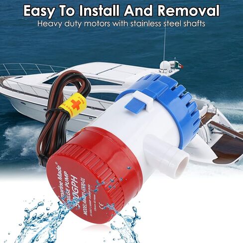 Amarine Made Boat Marine Plumbing Electric Bilge Pumps 12v in Saudi Arabia