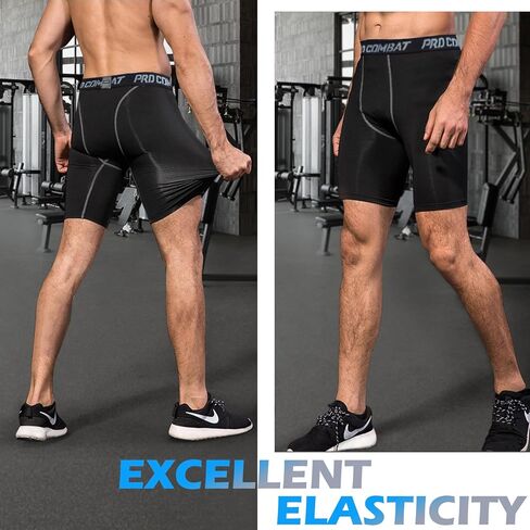 سراويل قصيرة مضغوطة من SS COLOR FISH للرجال، ملابس داخلية رياضية قابلة للتنفس، ملابس رياضية ضيقة لكرة السلة in Kuwait