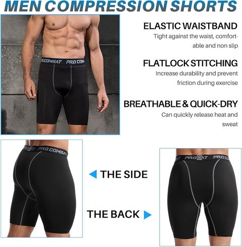 سراويل قصيرة مضغوطة من SS COLOR FISH للرجال، ملابس داخلية رياضية قابلة للتنفس، ملابس رياضية ضيقة لكرة السلة in Kuwait