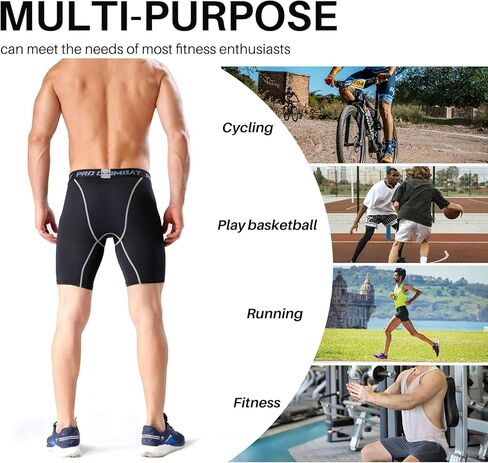 سراويل قصيرة مضغوطة من SS COLOR FISH للرجال، ملابس داخلية رياضية قابلة للتنفس، ملابس رياضية ضيقة لكرة السلة in Kuwait