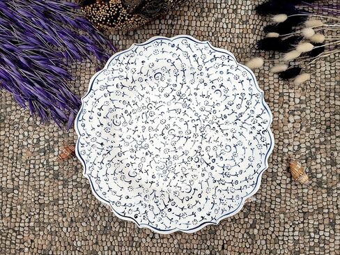 Turkish Decorative Plate Handmade Ceramic Ornament for Home Wall Decor-9.84" in Kuwait