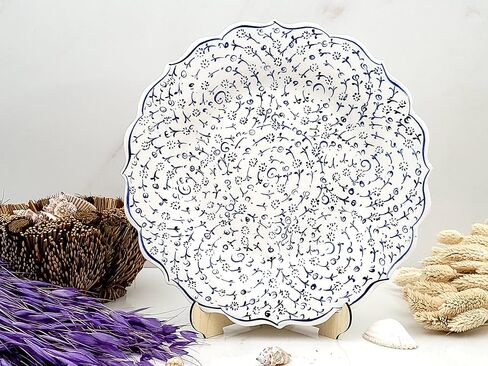 Turkish Decorative Plate Handmade Ceramic Ornament for Home Wall Decor-9.84" in Kuwait