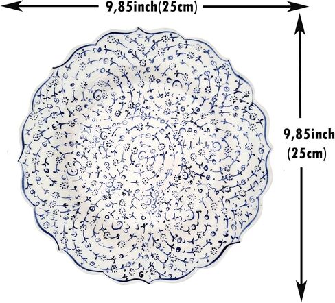 Turkish Decorative Plate Handmade Ceramic Ornament for Home Wall Decor-9.84" in Kuwait