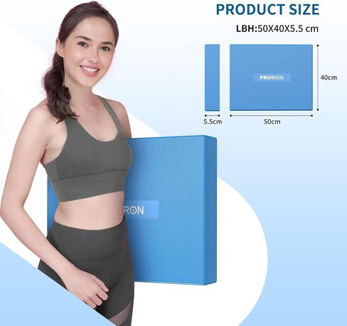 PROIRON Balance Pad, Non-Slip Advanced PU - NOT TPE!!! - Foam Balance Pad for Stability Training,Physical Therapy,Balance Pad Physio Adult Child, 2 Inch Extra Thick Anti Fatigue Mat, Standing Desk Mat Office Home in Saudi Arabia