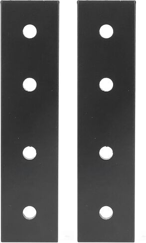 Eujgoov 2PCS 4 Hole Connecting Plate Aluminum Alloy Flat Plates Heavy Duty Mending Plate Straight Corner Brace Brackets Connector Furniture Repair Fixing Joint (4040) in Saudi Arabia