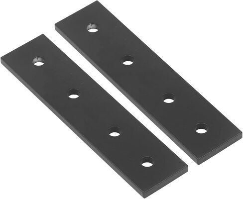 Eujgoov 2PCS 4 Hole Connecting Plate Aluminum Alloy Flat Plates Heavy Duty Mending Plate Straight Corner Brace Brackets Connector Furniture Repair Fixing Joint (4040) in Saudi Arabia