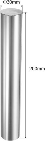 uxcell Linear Motion Rod Shaft Guide 30mm x 200mm (1.18" x 7.87") Case Hardened Steel Chrome Plated, Metric Linear Rail Rod for 3D Printer, CNC Machine in Saudi Arabia