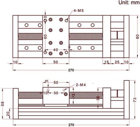 Zeberoxyz Dual Linear Rail Guide Ballscrew SFU1605 with Square Linear Rails with NEMA23 Stepper Motor, 150mm Effective Stroke Length for CNC Router Parts X Y Z Linear Stage Actuator (150mm Stroke) in Saudi Arabia