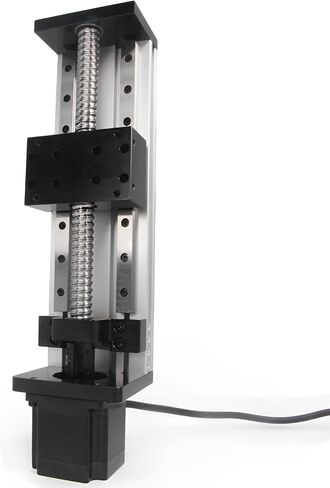 Zeberoxyz Dual Linear Rail Guide Ballscrew SFU1605 with Square Linear Rails with NEMA23 Stepper Motor, 150mm Effective Stroke Length for CNC Router Parts X Y Z Linear Stage Actuator (150mm Stroke) in Saudi Arabia