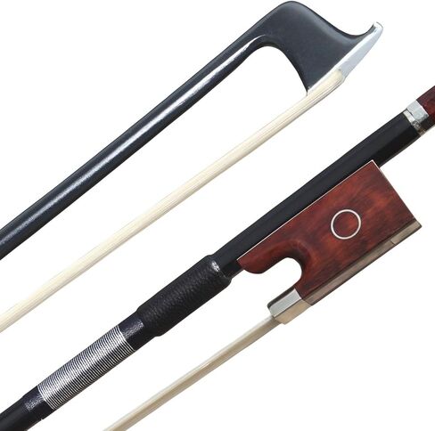 Carbon Fiber Violin Bow 4/4 Full Size Carbon Fiber Stick Snakewood Frog Natural Horsehair for Violinists Fiddlers Teacher Student Professional in Saudi Arabia
