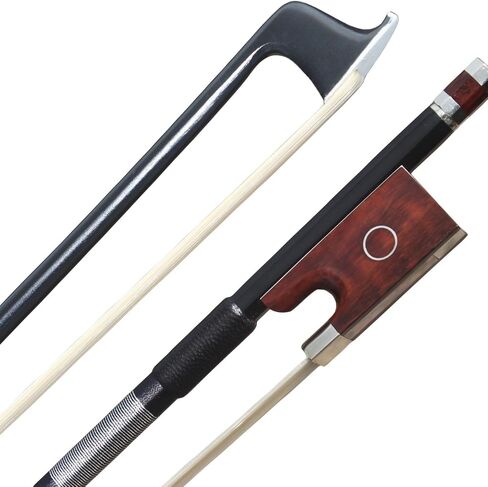 Carbon Fiber Violin Bow 4/4 Full Size Carbon Fiber Stick Snakewood Frog Natural Horsehair for Violinists Fiddlers Teacher Student Professional in Saudi Arabia