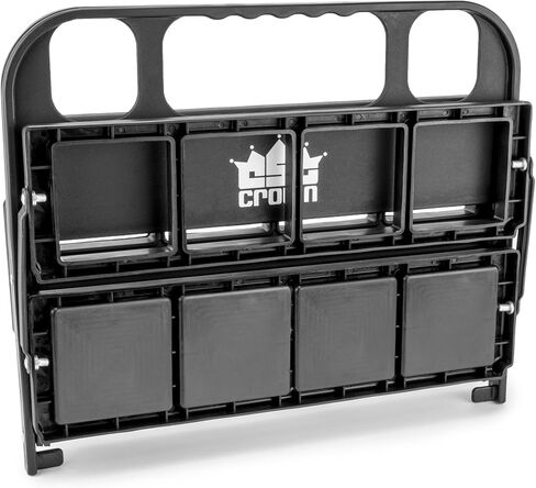 حاملة مشروبات رياضية قابلة للطي من Crown Sporting Goods مع 8 زجاجات ضغط بلاستيكية بوزن 36 أونصة in Kuwait