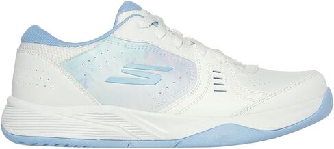 Skechers Women's Viper Court Smash (White/Aqua, 6) in Saudi Arabia