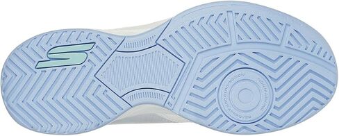 Skechers Women's Viper Court Smash (White/Aqua, 6) in Saudi Arabia