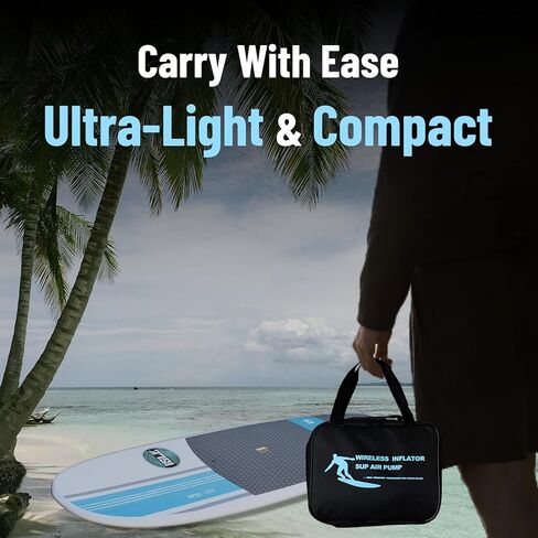 مضخة لوح التجديف Tonsim مضخة سوب مضخة لوح التجديف الكهربائية مضخة كهربائية للوحة التجديف DC12V 110W مضخة هواء بحد أقصى 20 رطل لكل بوصة مربعة للوقوف على لوح التجديف خيمة قابلة للنفخ ومراتب هوائية in Kuwait