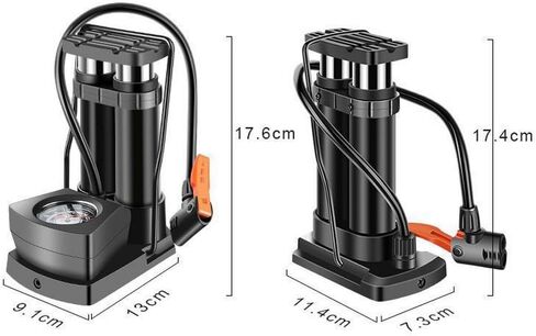 Foot Twin Cylinder Air Pump, Bike Floor Pumps, Air Pump for Ball, for Bicycle Motorbike & Inflatable Bed Pillow & Swimming Items in Saudi Arabia