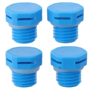 4 Pcs Blue Breather Plug M12x15 Venting Screw in Vents for Solar G-PS Tracker Box,Outdoor Lighting Prevents Condensation