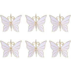Fofetbfo Butterfly Napkin Ring Set of 18, Butterfly Paper Napkin Rings Holders, Dinner Napkin Holder Napkin Rings for Wedding Birthday Party Table Decor