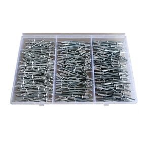 300pcs Aluminum Blind Rivets Assortment Kit, Multiple Sizes Rivets 1/8x1/4 INCHES, 1/8x5/16, 1/8x3/8 inches (120-263)