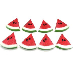Artificial Simulation Watermelon Slices Artificial Watermelon Slice Realistic Lifelike Watermelon Slices Fake Fruits Model for Photography Props Home House Kitchen Party Decoration
