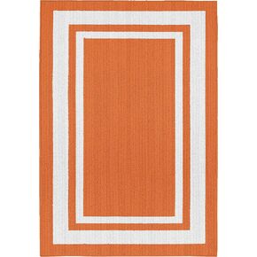 Garland Rug Borderline Indoor/Outdoor Area Rug, 24 in x 40 in, Cinder Gray/Ivory