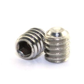 30pcs Socket Set Screws Stainless Steel American Standard Machine Headless Screw 8-32 x 3/16"