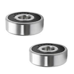 Othmro 2Pcs 6301RS Deep Groove Ball Bearings, Double Rubber Sealed Bearings, High Carbon Chromium Bearing Steel Roller Guide Bearing 0.47x1.46x0.47inch for Scooters Dental Equipment