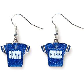 aminco NFL womens NFL Sports Team Jersey Dangle Glitter Earring Set