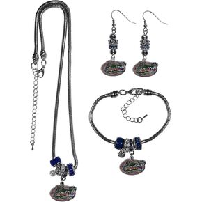 Siskiyou Sports NCAA Women's Euro Bead Jewelry 3 Piece Set