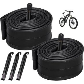 2 Pack 26" Bike Tubes 26 x 1.75C/2.125 AV 33mm Schrader Valve Bicycle Inner Tubes Compatible with 26x1.75 26x1.90 26x2.0 26x2.126 26x2.125 Mountain Tire Tubes