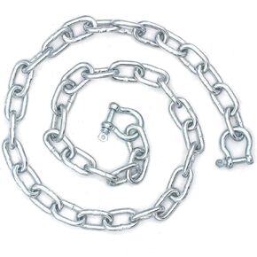 Anchor Chain,316 Stainless Steel Galvanized Steel Anchor Chain,Anchor Chain for Boat,Boat Anchor Chain with 2 Pcs Anti-Off Shackles,Marine Grade Anchor Chain for Different Boat Anchors(Various Sizes)