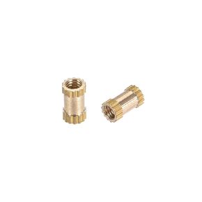 uxcell Knurled Insert Nuts, M2.5 x 4mm(L) x 3.5mm(OD) Female Thread Brass Embedment Assortment Kit, 30 Pcs
