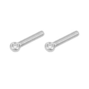 Shoulder Swing Lifting Bolt (M8x40mm) 2Pcs, 304 Stainless Steel Eye Bolts - for Home Renovation, Pipeline Gate Valves Fasteners, Silver