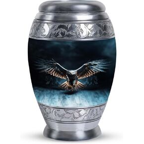 Eagle Fiy in Forest - Cremation Keepsake Urns for Ashes - Funeral Urns for Adult Ashes Men - 3 Inch - Pack of 1 - Memorial Urns for Human Ashes - Urn Keepsake for Human Ashe - Urn Decorations