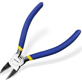 VCELINK Wire Cutter, 6-inch Side Cutter, CR-V Small Flush Cutter, Professional Small Wire Cutter with Spring-loaded for Artificial Flowers, Floral, Jewellery Making, and DIY Model Making