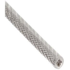 Galvanized Steel Wire Rope, Vinyl Coated, 7x7 Strand Core, 3/32" Bare OD, 3/16" Coated OD, 250' Length, 184 lbs Breaking Strength
