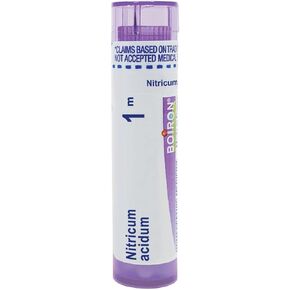 Boiron Nitricum Acidum 1M Md 80 Pellets for fissures or Yellow Warts, Bleeding Easily