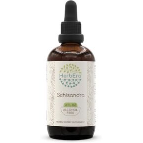 Schisandra B120 Alcohol-Free Herbal Extract Tincture, Concentrated Liquid Drops Natural Schisandra (Schisandra Chinensis) Dried Berry (4 fl oz)