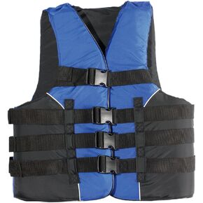 MW Adult 4-Buckle Dual-Sized Life Vest, USCG Approved Type III Life Jacket for Adults, Great for Boating, Fishing, Tubing, & Other Water Sports.