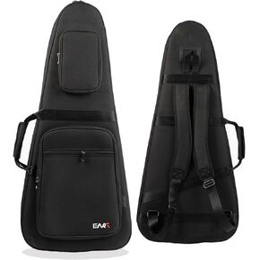 حقيبة جيتار كهربائي بدون رأس مقاس 36 بوصة من إيرت، حقيبة جيتار كهربائي ناعمة من النايلون المقاوم للماء مع حزام كتف مزدوج قابل للتعديل، أسود in Kuwait