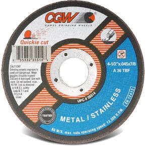 35514 Cut Off Wheel T01 4-1/2x.045x7/8 25-Pack
