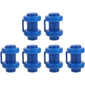 STOBOK Bolted- Style Trampoline Pole Caps Trampoline Enclosure Pole Caps Universal for Net Hook Trampoline Replacement Parts Supply, 6Pcs