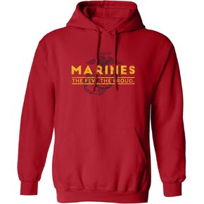 zerogravitee Marines The Few. The Proud. Adult Hooded Sweatshirt