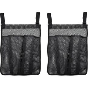 Wanty 2 Pack Trampoline Shoes Bag, Trampoline Storage Mesh Bag with Adjustable Strap, Shoes Organizer Trampoline Accessories for Children Kids