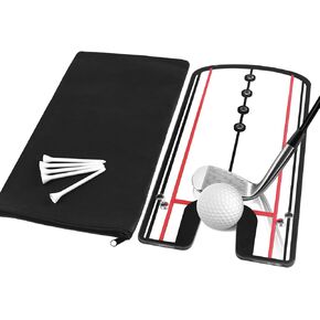 Golf Putting Mirror, Golf Alignment Mirror Training Aid Trainer, Portable Swing Trainer 12'' x 5.5'' - Practice Your Putting Alignment Tool in Kuwait